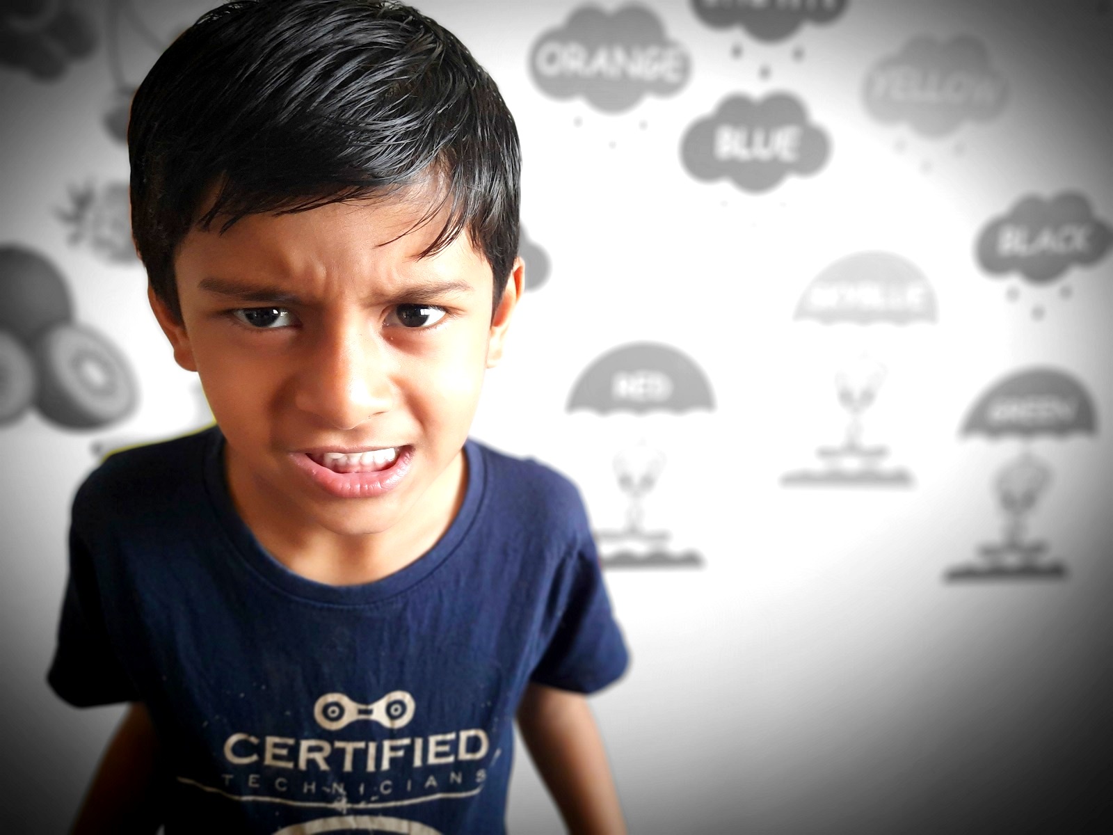 Child showing frequent frustration