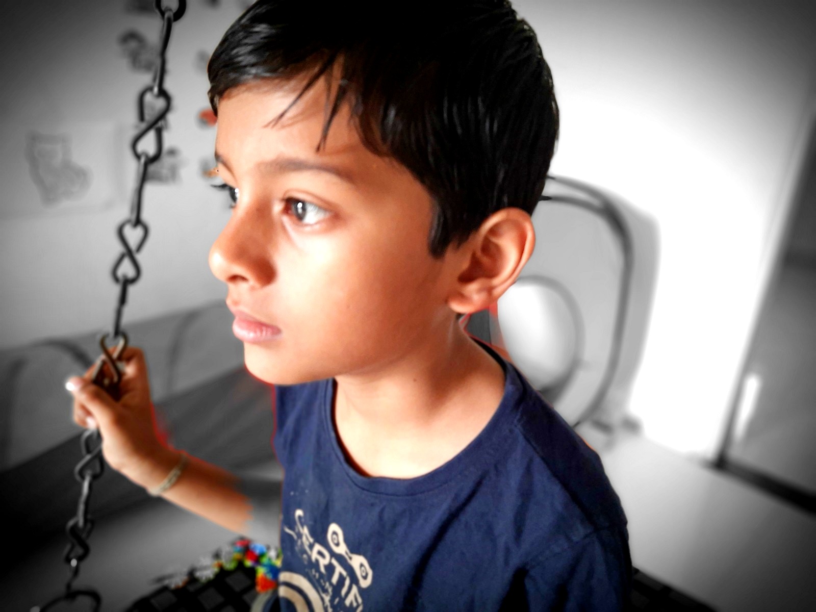 Child enjoying time alone